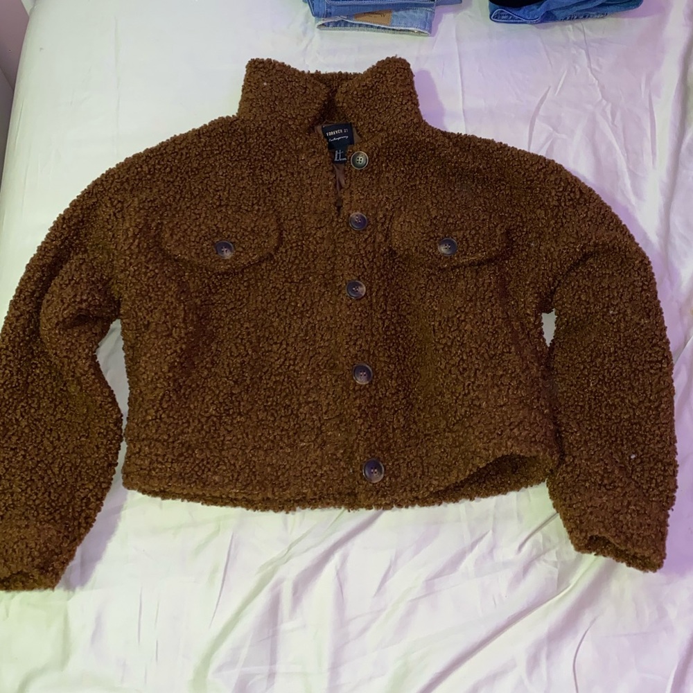 Furry Brown F21 Teddy Coat